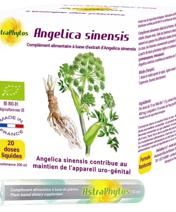 Boite Angelica sinensis Herbakey 20 doses liquides