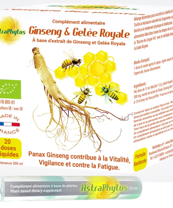 Boite Ginseng & Gelee Royale 20 avec dose