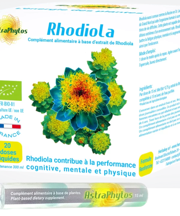 Boite Rhodiola Bio 20 doses liquides Herbakey