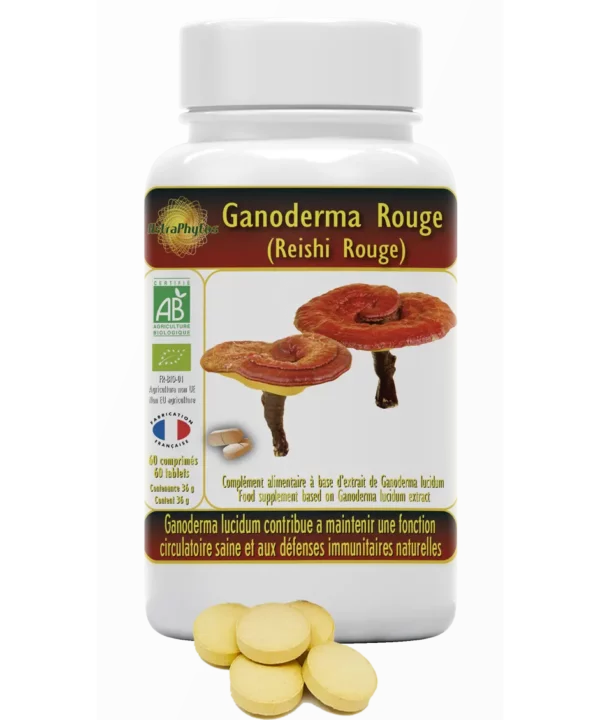 Ganoderma Rouge Bio (Reishi) Comprimés